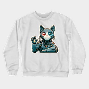 Techno Tabby Crewneck Sweatshirt